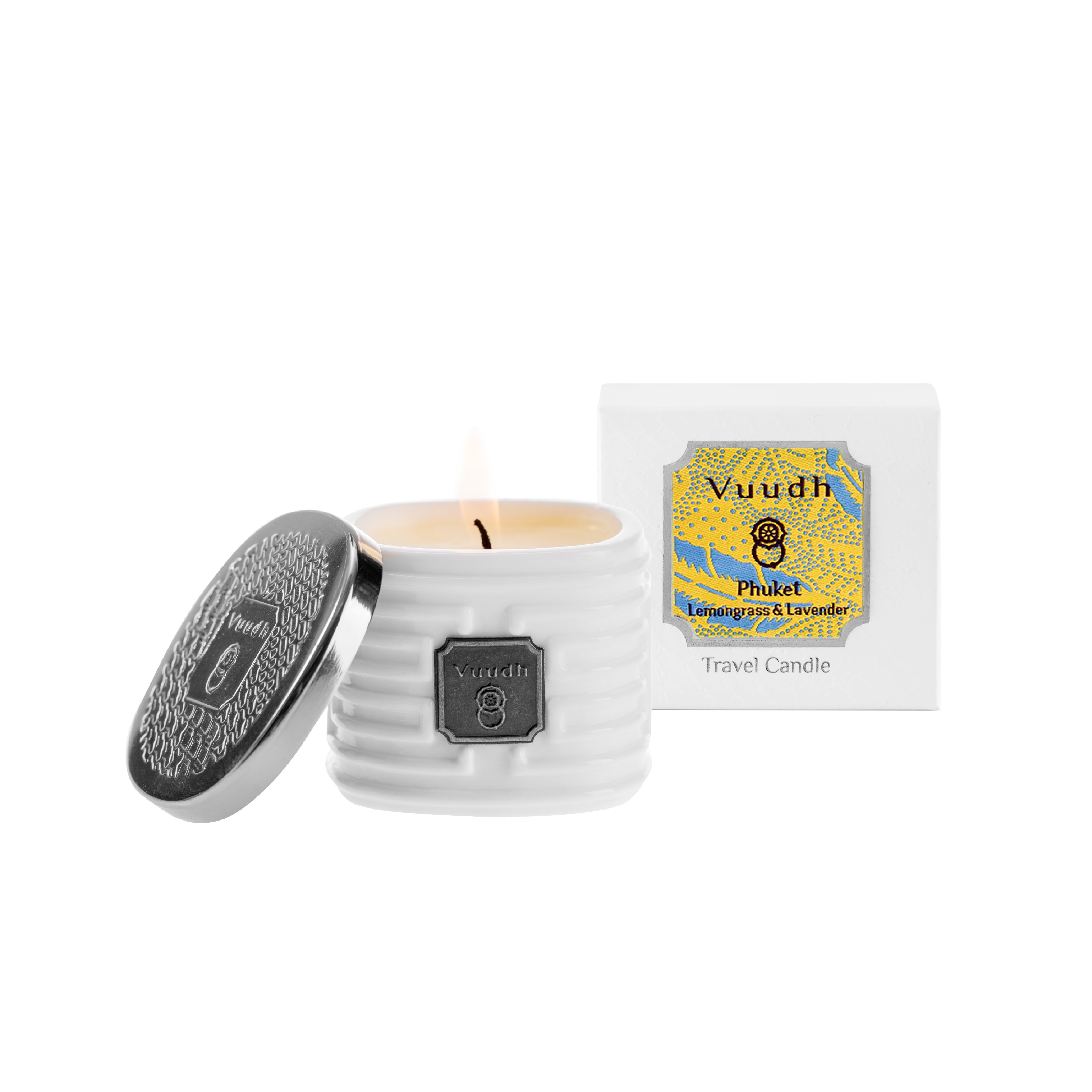 Harnn Vuudh Travel Candle - Phuket (Lemongrass & Lavender) 35g
