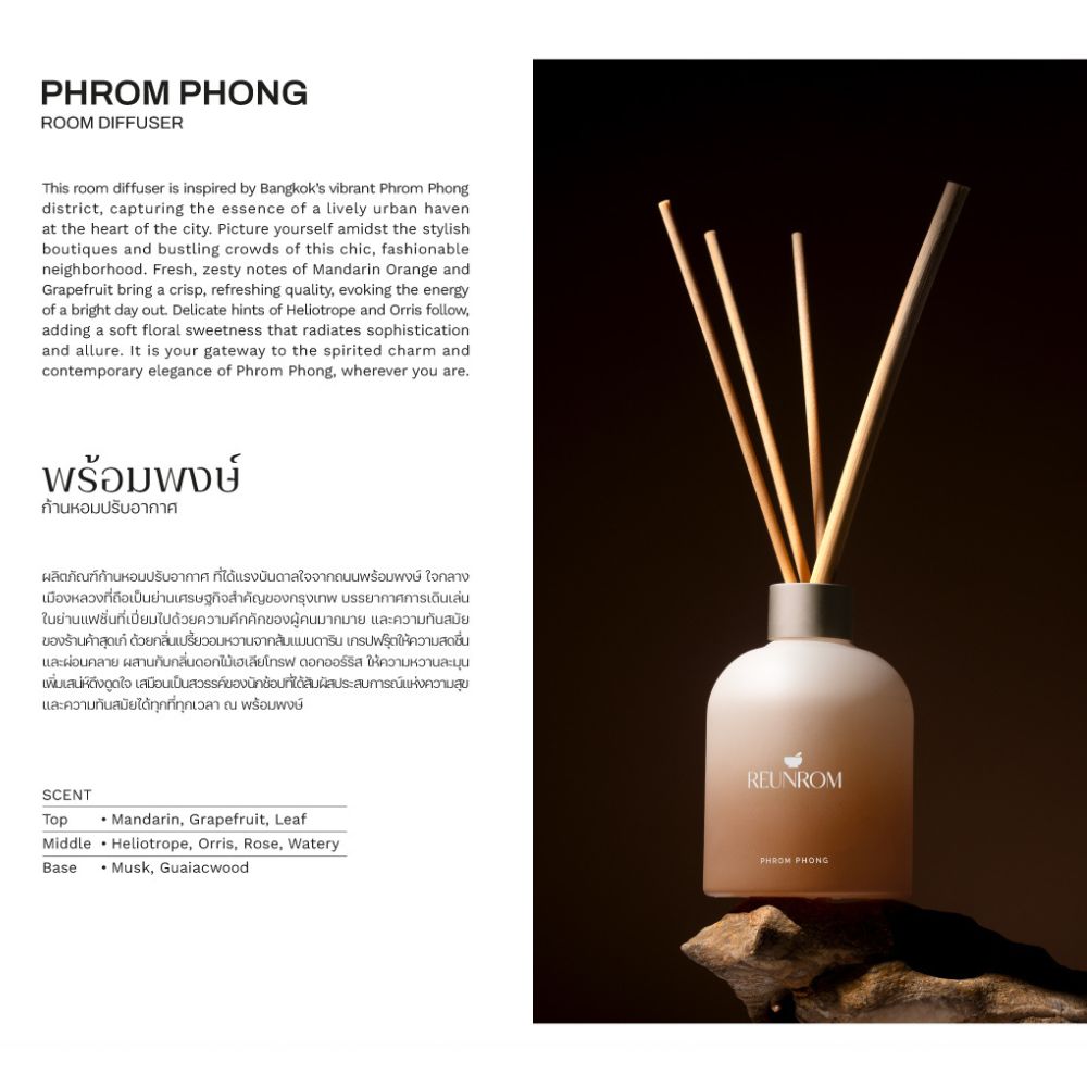 Reunrom Reed Diffuser - Asok 200ml