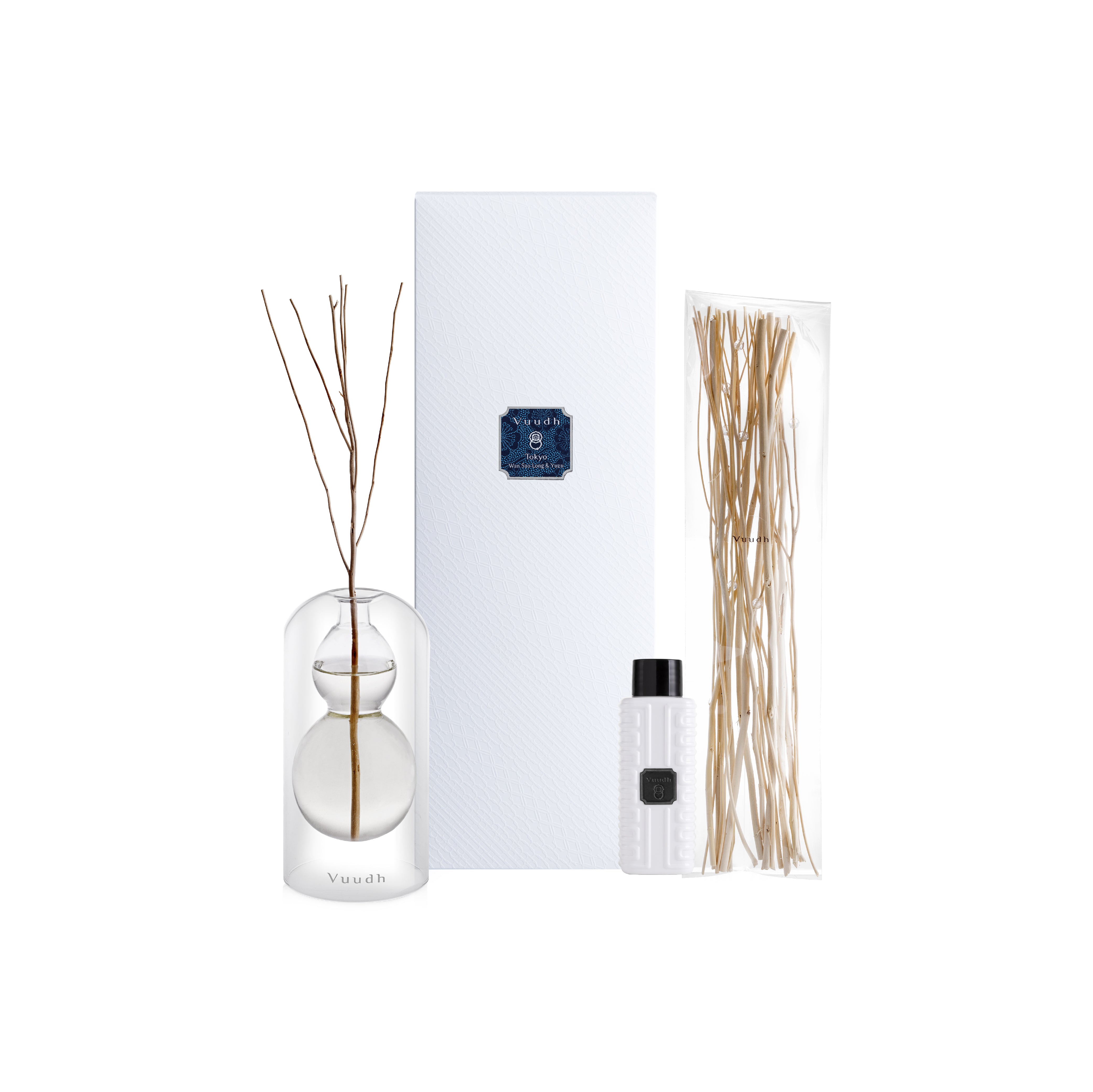Harnn Vuudh Immortality Diffuser Set - Tokyo (Wan Sao Long & Yuzu) 120ml