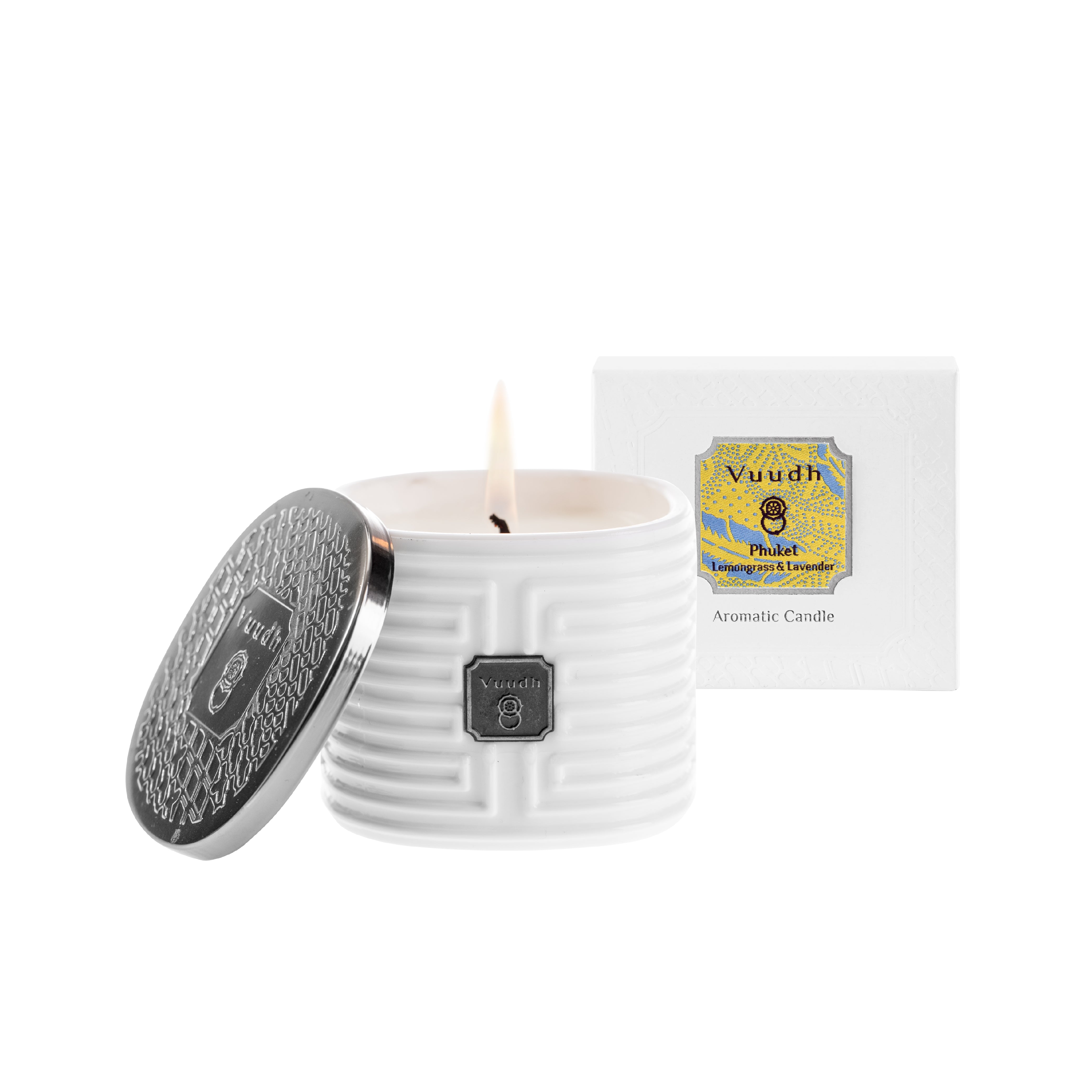 Harnn Vuudh Scented Candle - Phuket (Lemongrass & Lavender) 190g