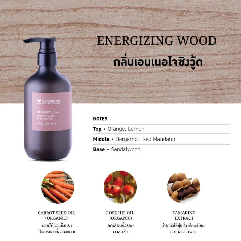 Reunrom Body Lotion - Energizing Wood 500ml