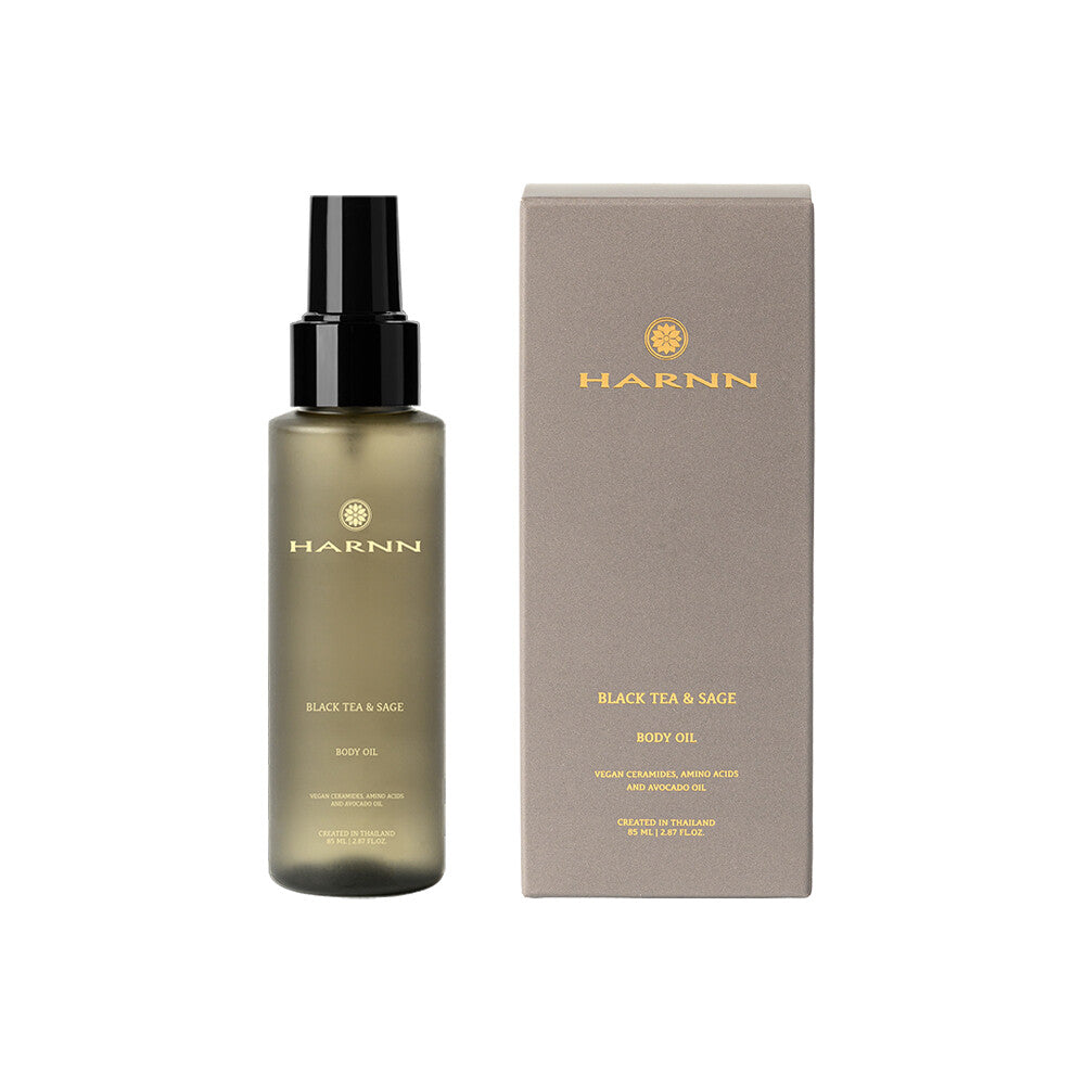Harnn Body Oil - Black Tea & Sage 85ml