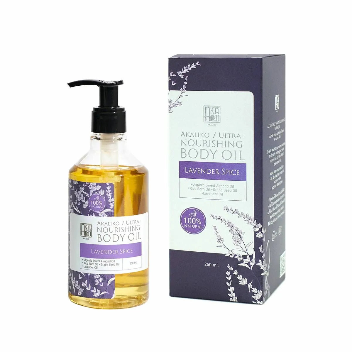 Akaliko Body Oil - Lavender Spice 250ml