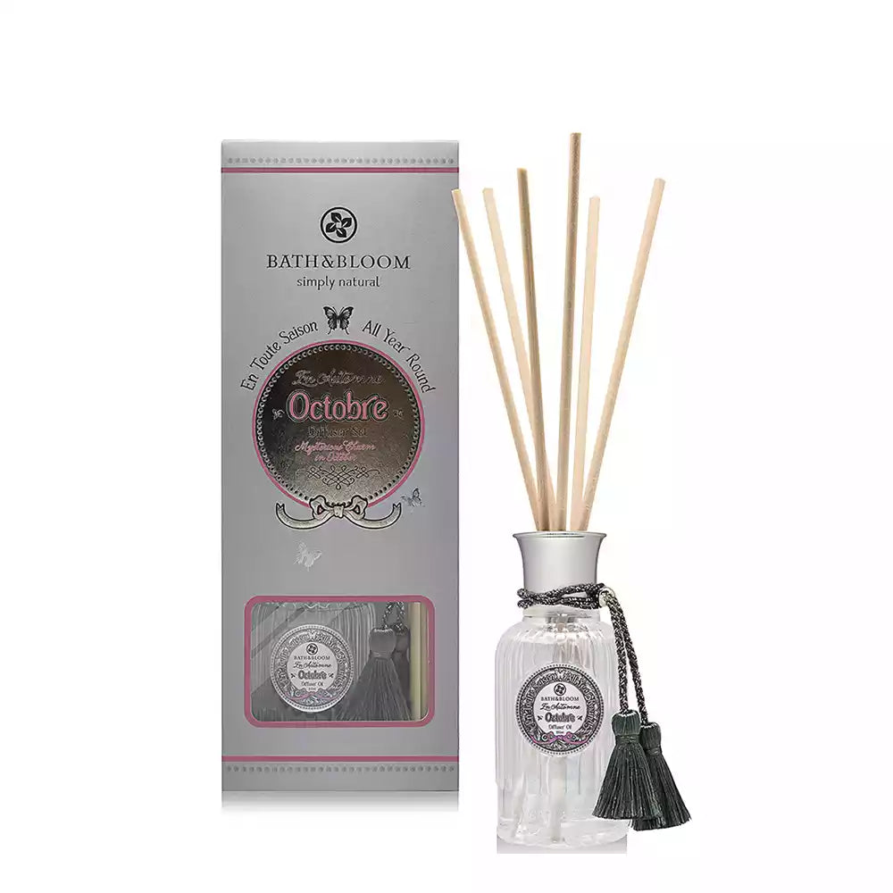 Bath & Bloom Reed Diffuser - Jasmine, Rose & Lily (Octobre)