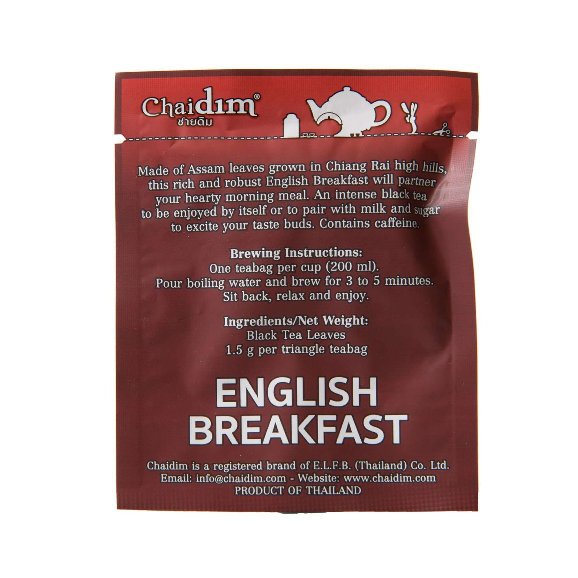 Chaidim Duo Box - English Breakfast & Earl Grey Black Tea 2 x 5 Teabags
