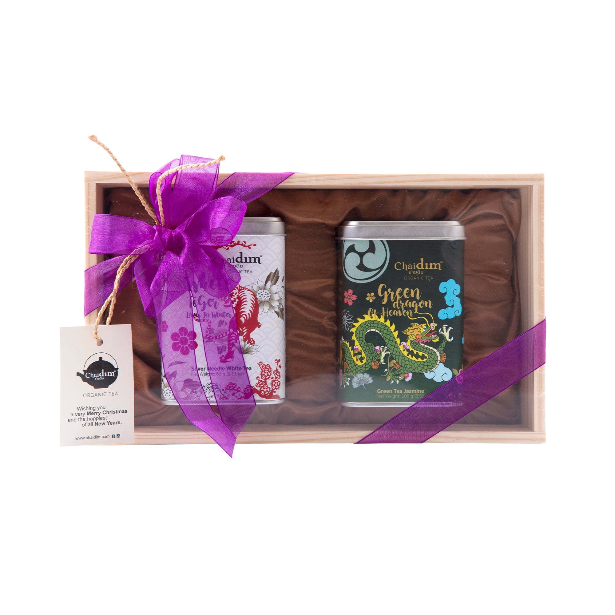 Chaidim Tea Gift Set - Four Seasons Oolong, Silver Needle White & High Mountain Oolong
