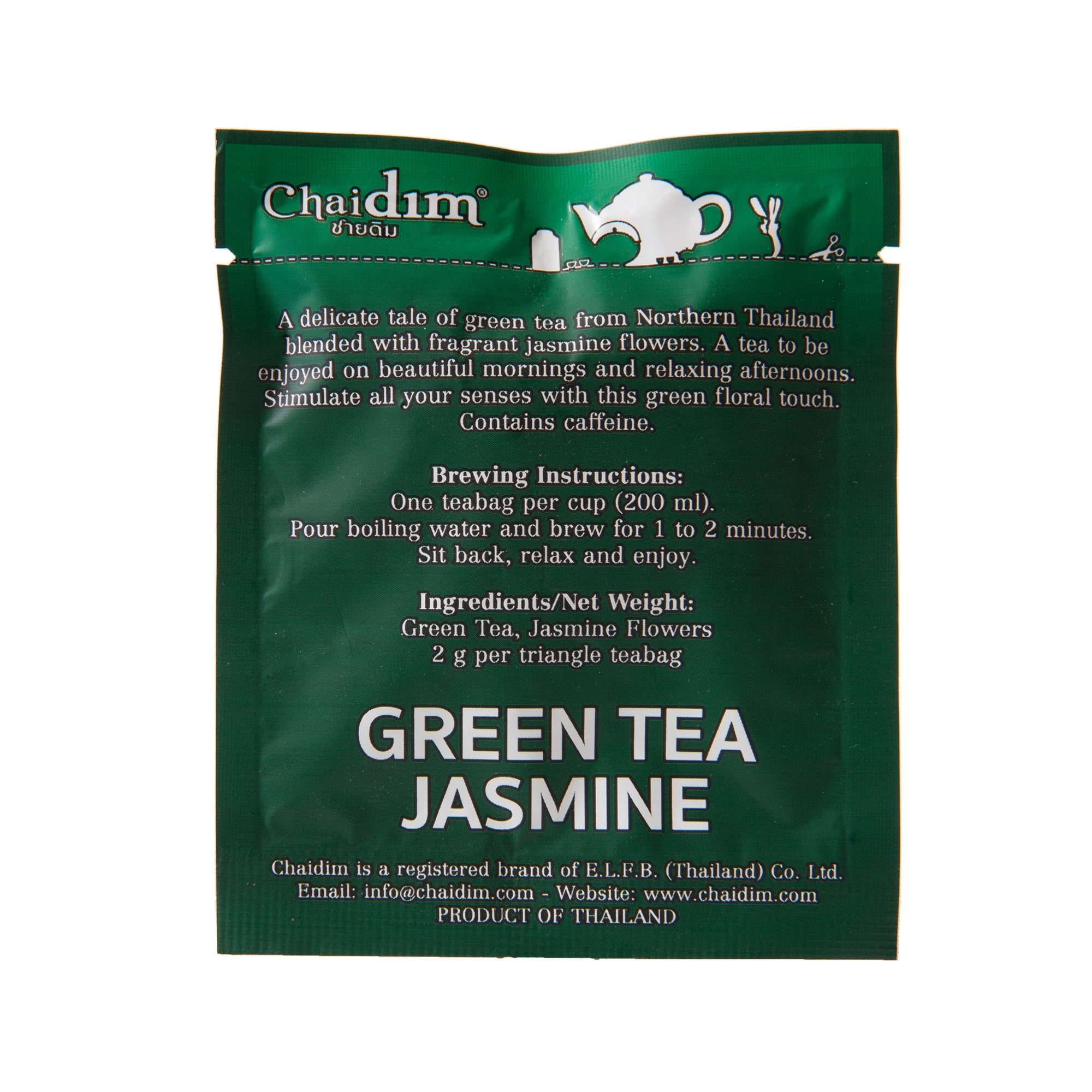 Chaidim Jasmine Green Tea 10 Teabags
