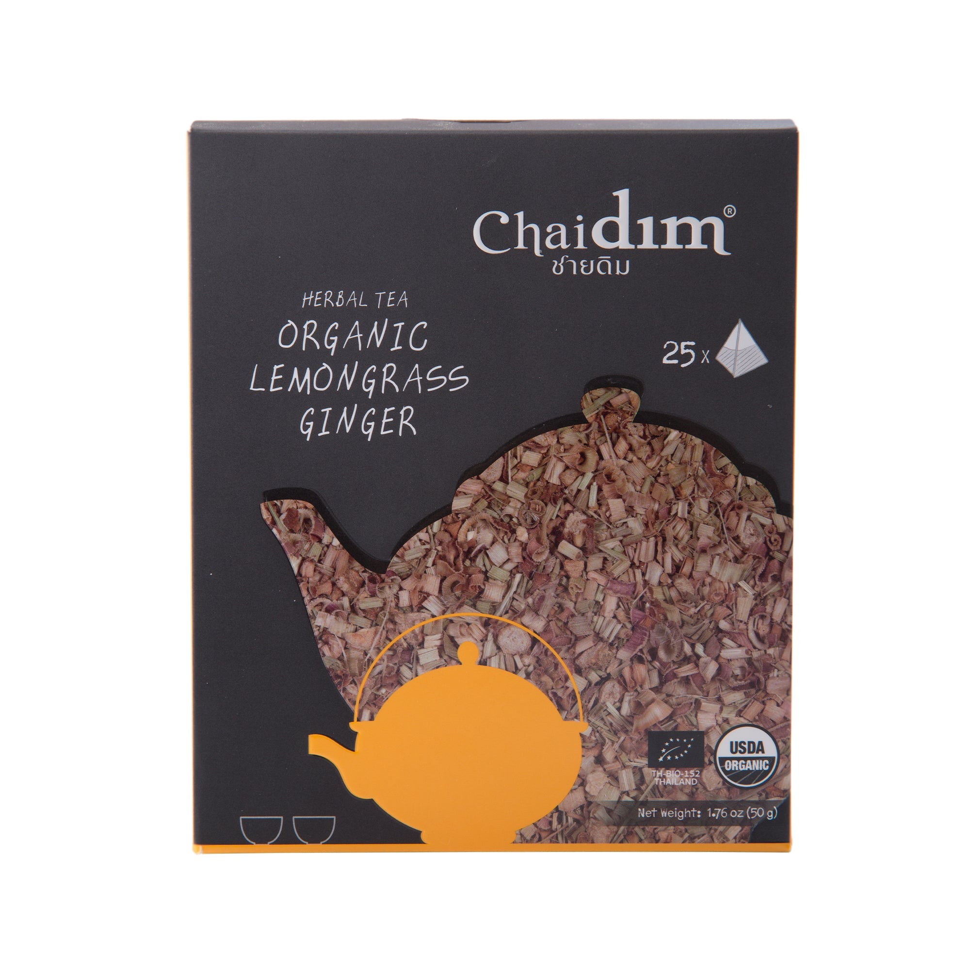 Chaidim Lemongrass Ginger Herbal Tea 25 Teabags