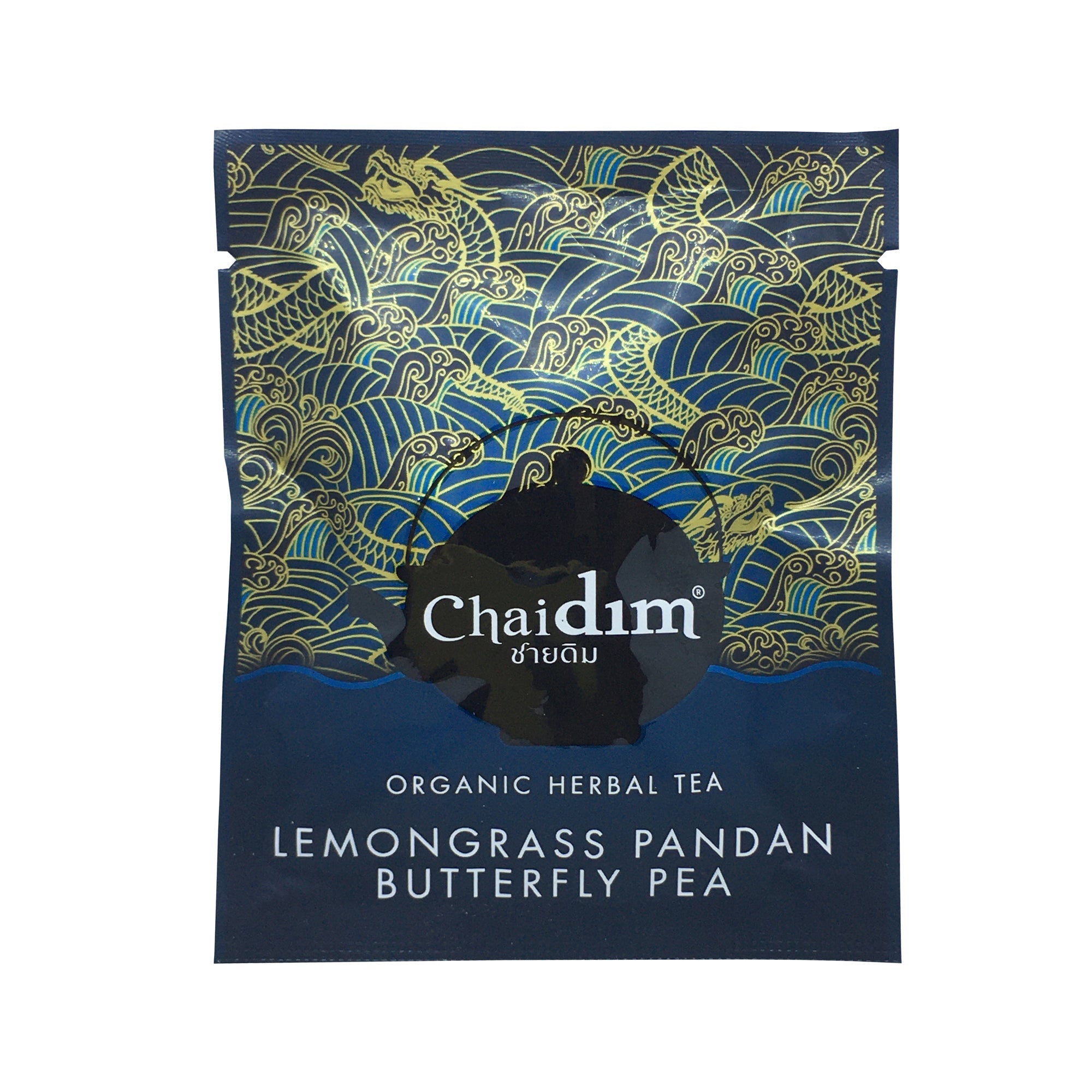 Chaidim Lemongrass Pandan Butterfly Pea Herbal Tea 10 Teabags - Seasonal Collection