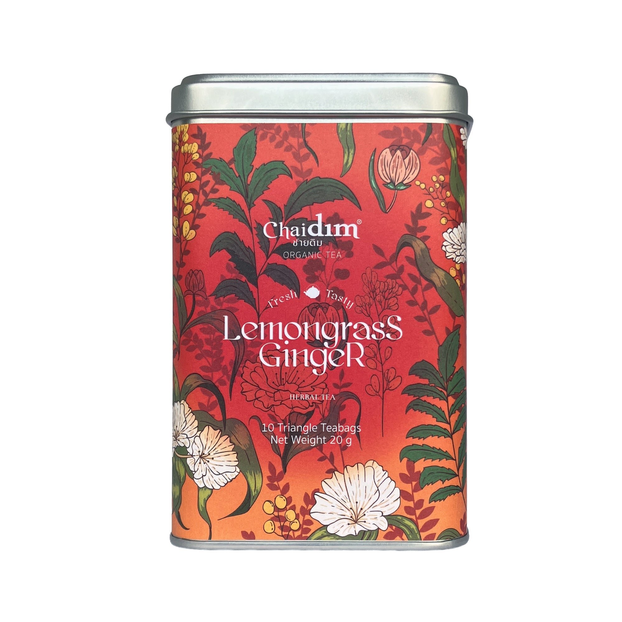 Chaidim Lemongrass Ginger Herbal Tea 10 Teabags - Seasonal Collection