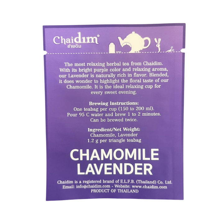 Chaidim Chamomile Lavender Herbal Tea 10 Teabags