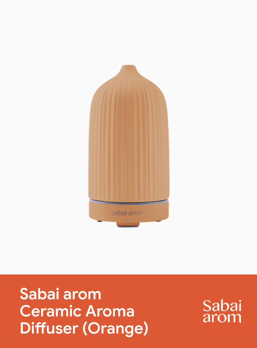 Sabai Arom Ceramic Aroma Diffuser - Orange