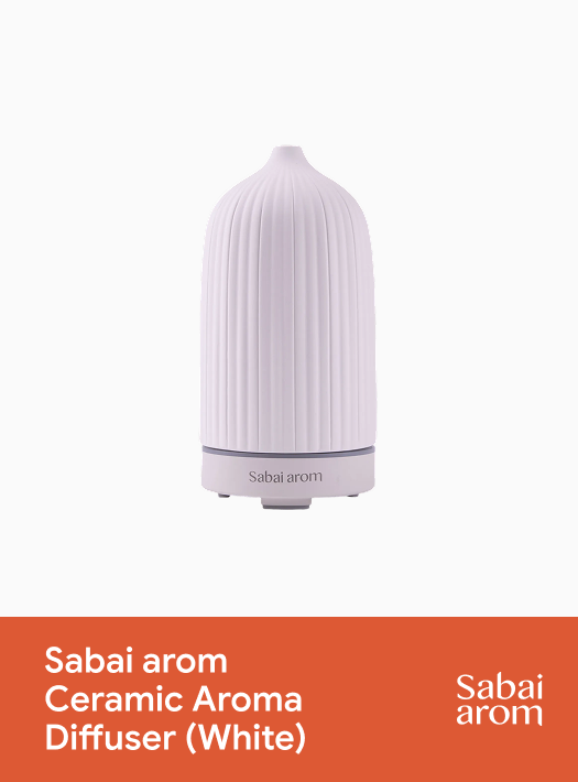 Sabai Arom Ceramic Aroma Diffuser - White