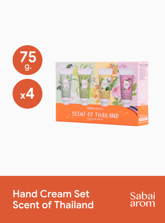 Sabai Arom Hand Cream Set - Scent of Thailand 4 x 75g