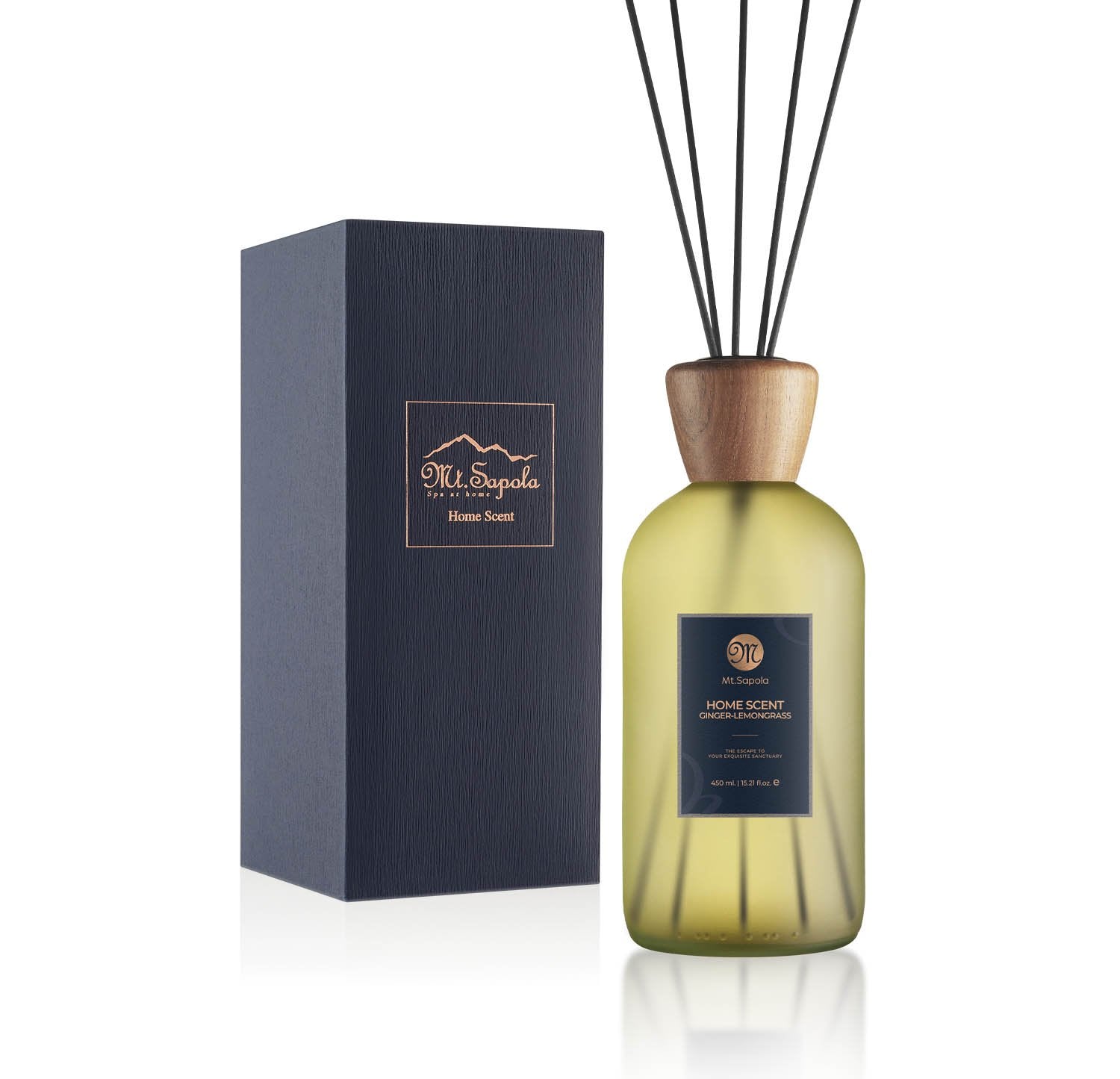 Mt. Sapola Home Scent Reed Diffuser - Ginger-Lemongrass 450ml