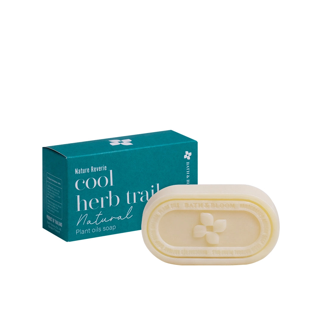 Bath & Bloom Natural Soap Bar - Cool Herb Trail 120g