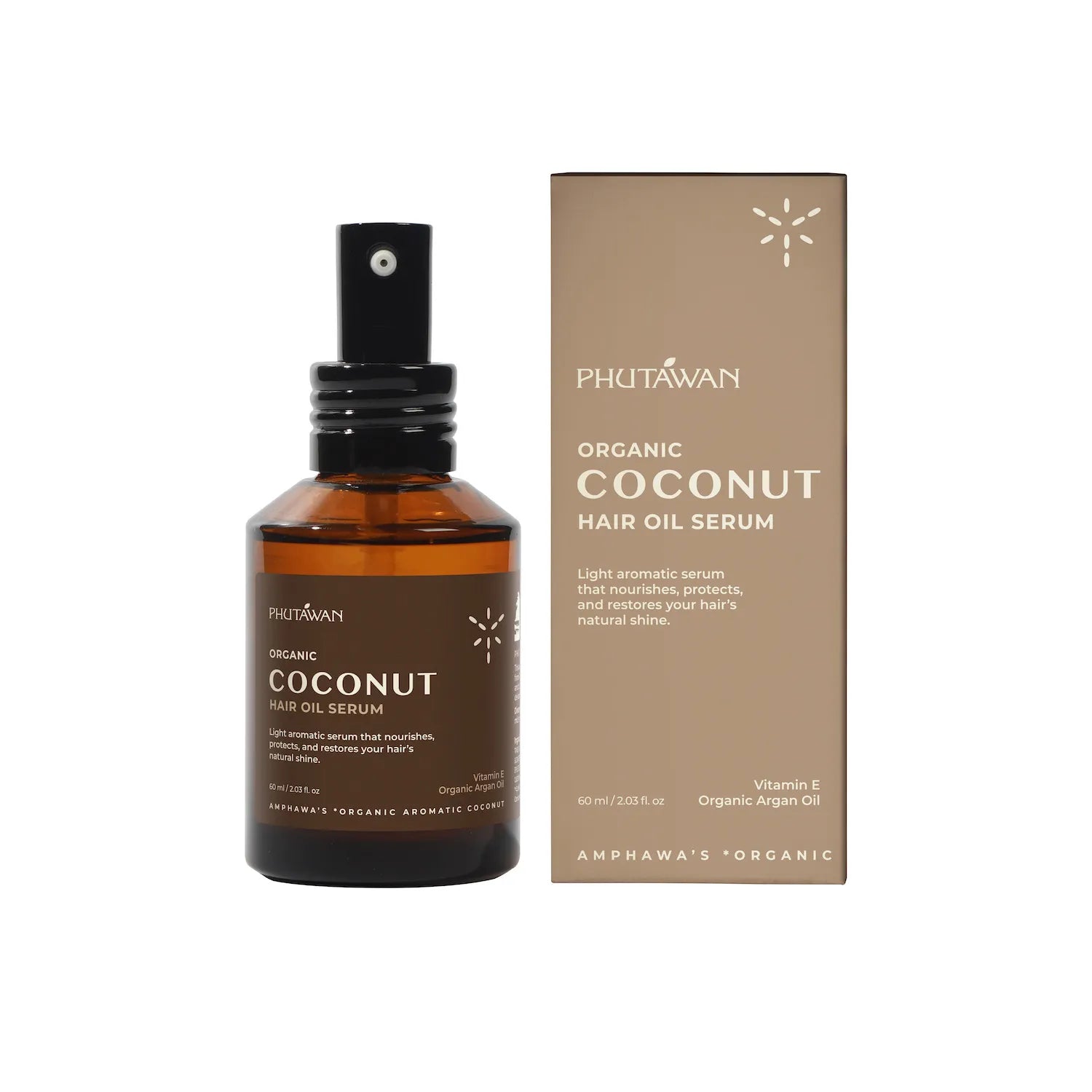 Phutawan Organic Coconut Hair Oil Serum 60ml