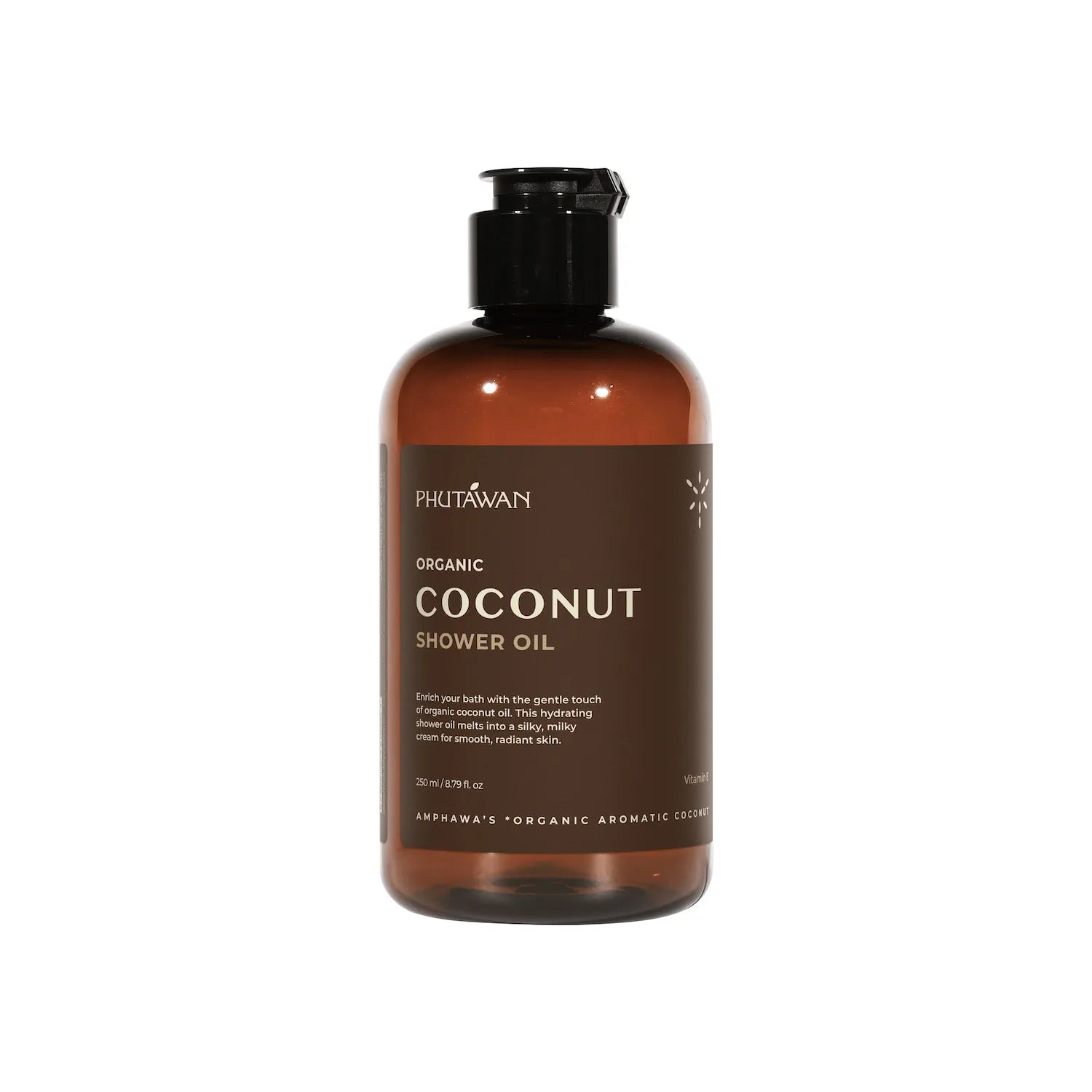 Phutawan Organic Coconut Shower Oil 250ml