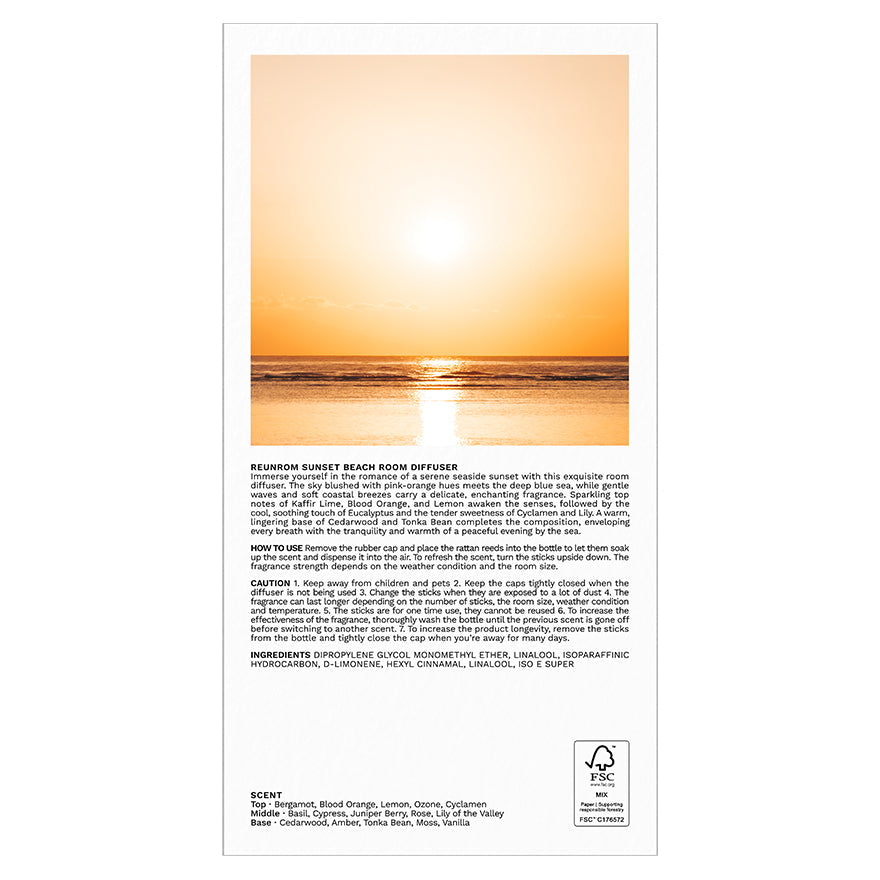Reunrom Reed Diffuser - Sunset Beach 200ml