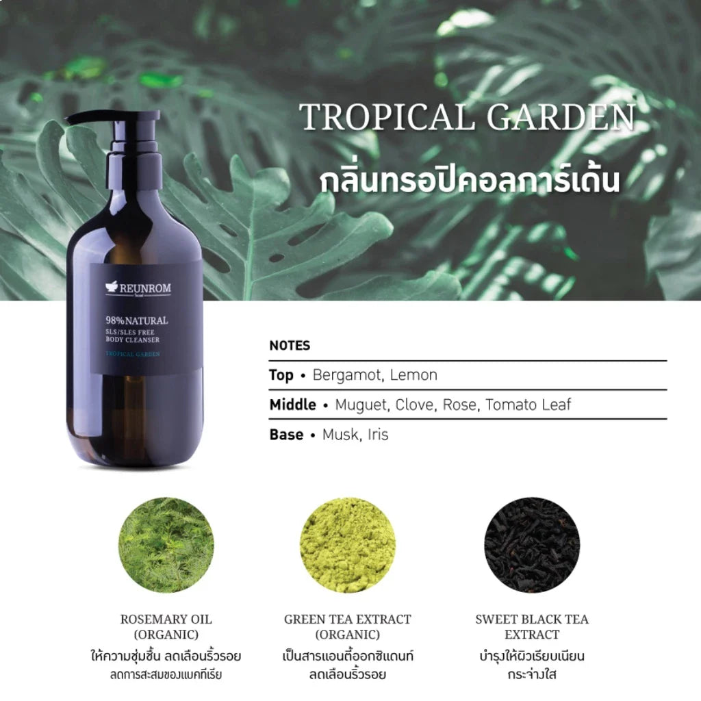 Reunrom Body Wash - Tropical Garden 500ml