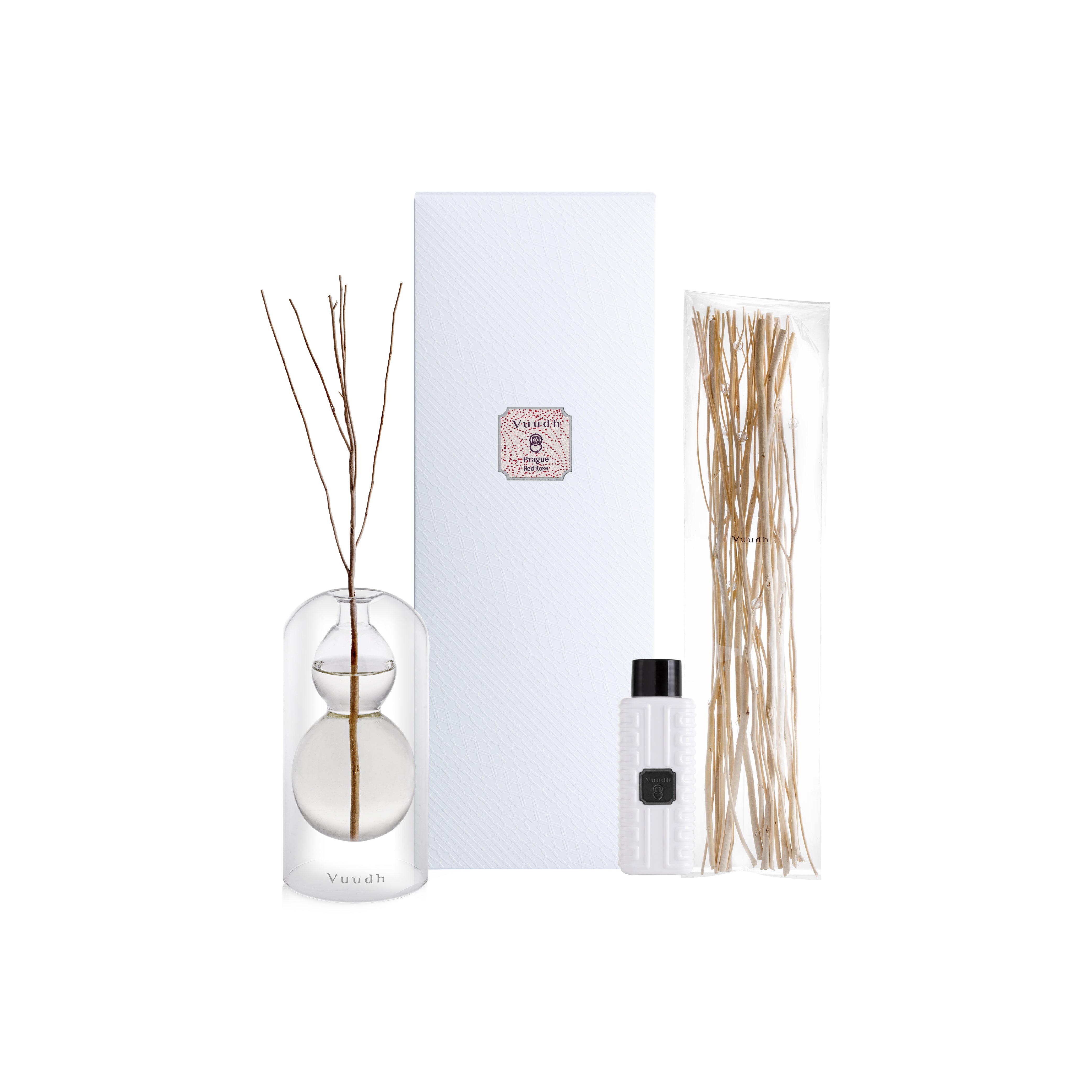Harnn Vuudh Immortality Diffuser Set - Prague (Red Rose) 120ml