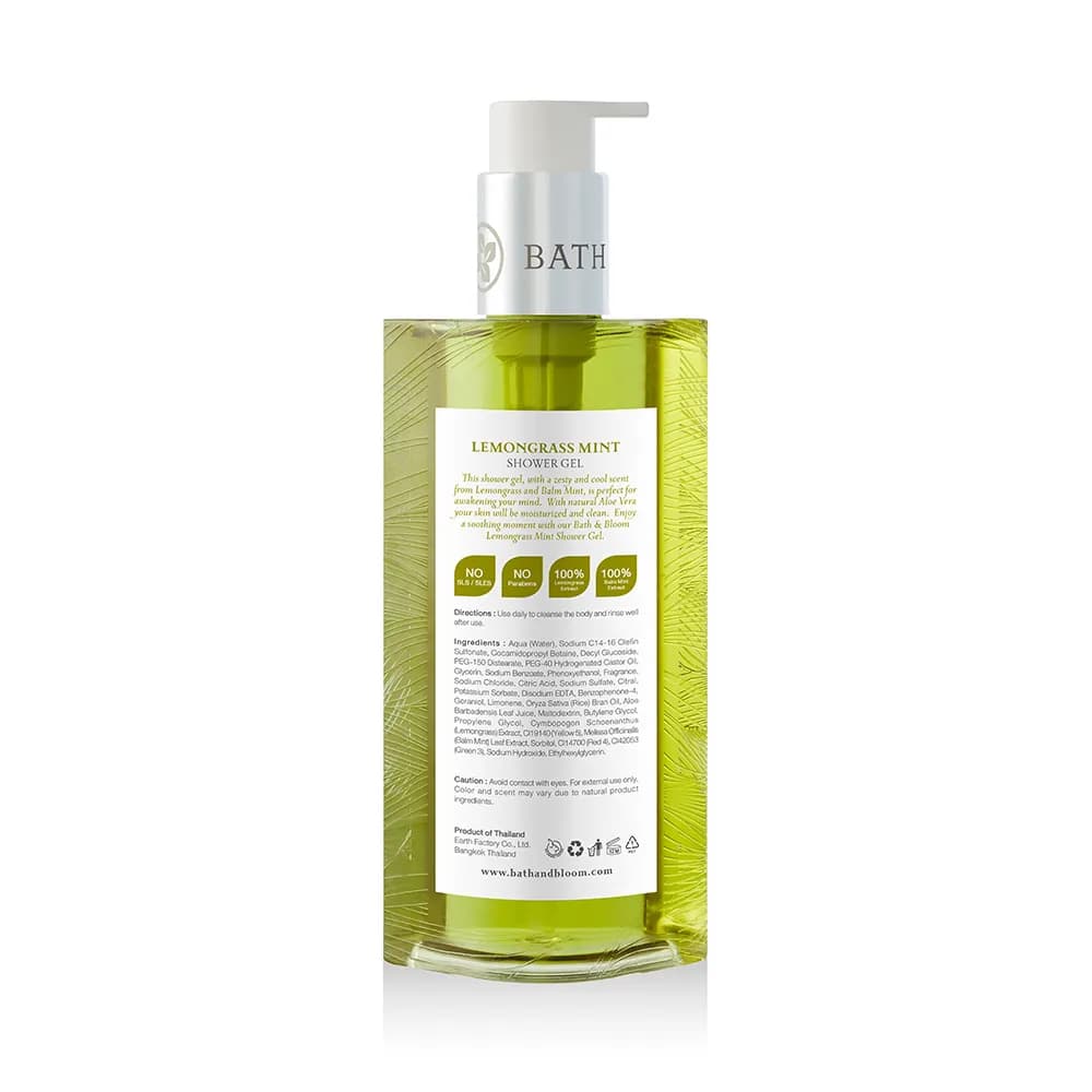 Bath&Bloom Lemongrass Mint Shower Gel 250ml