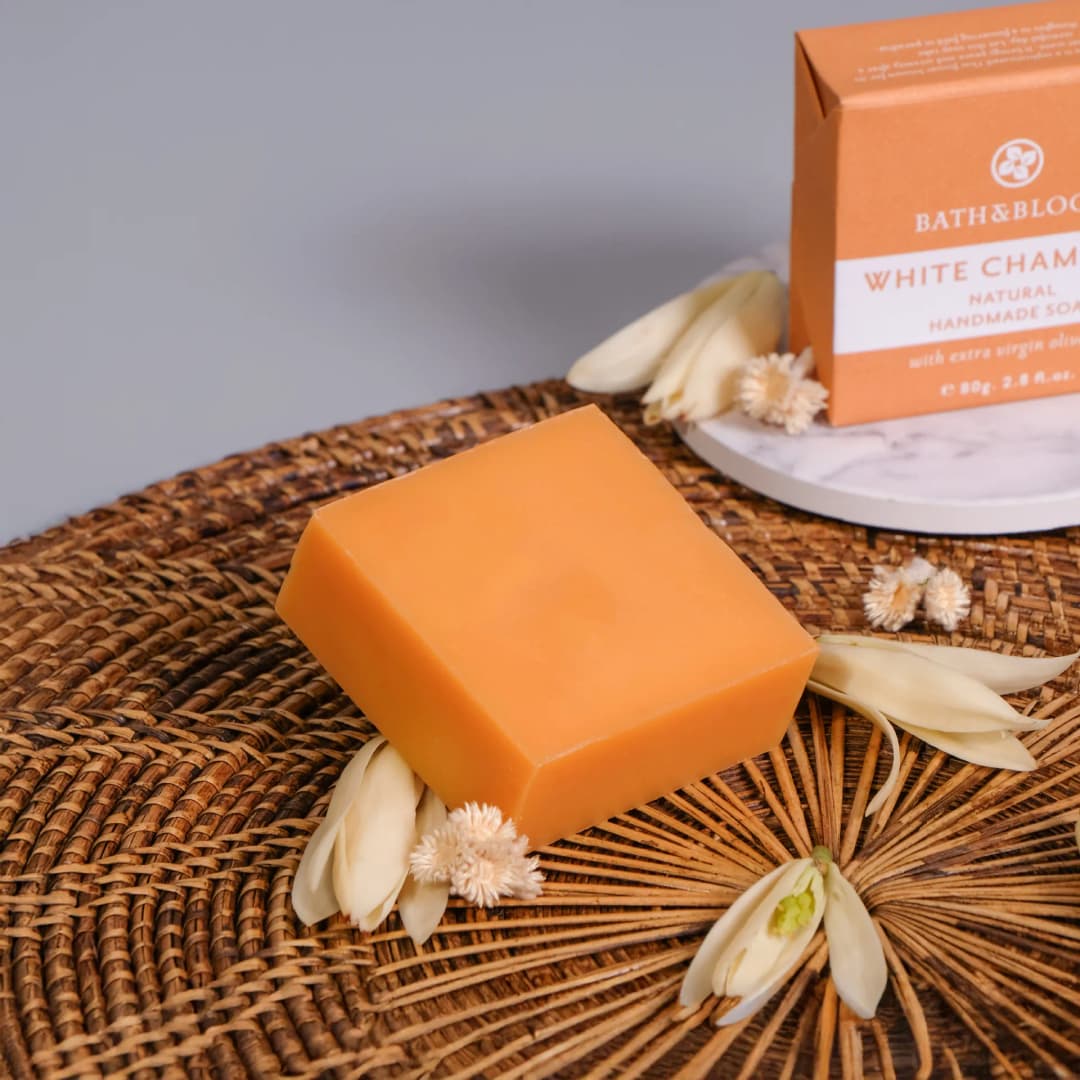 BATH&BLOOM Natural Handmade Soap White Champaka