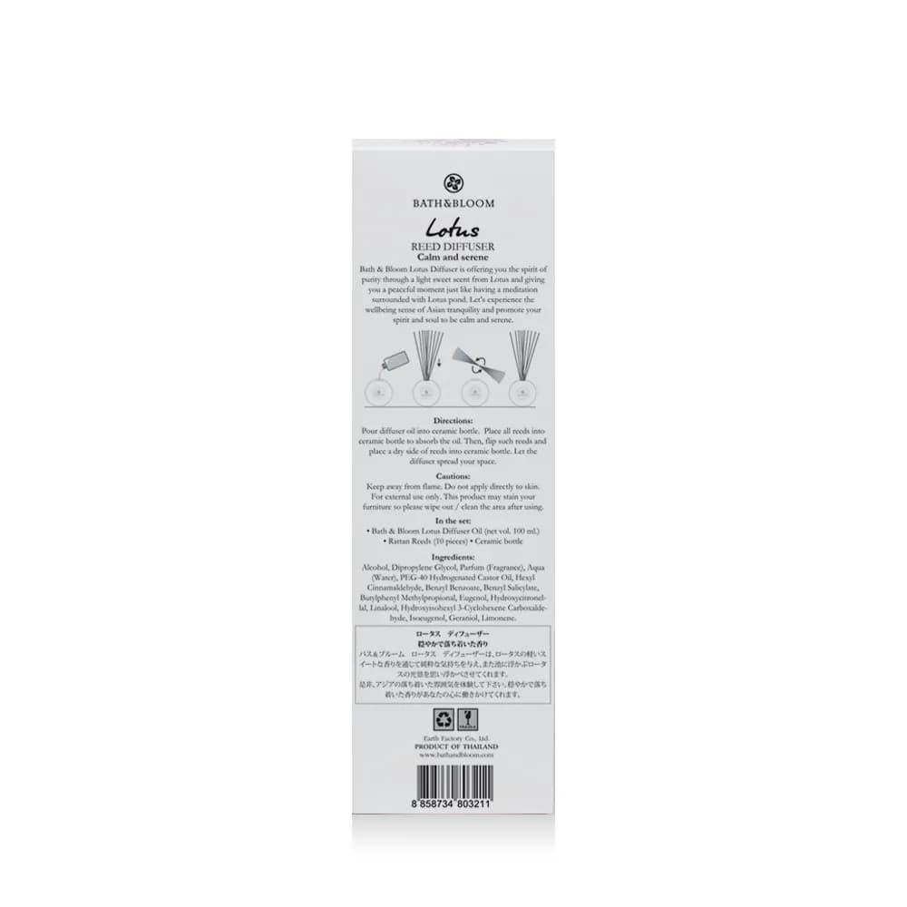 BATH&BLOOM Lotus Diffuser Set | 100ml