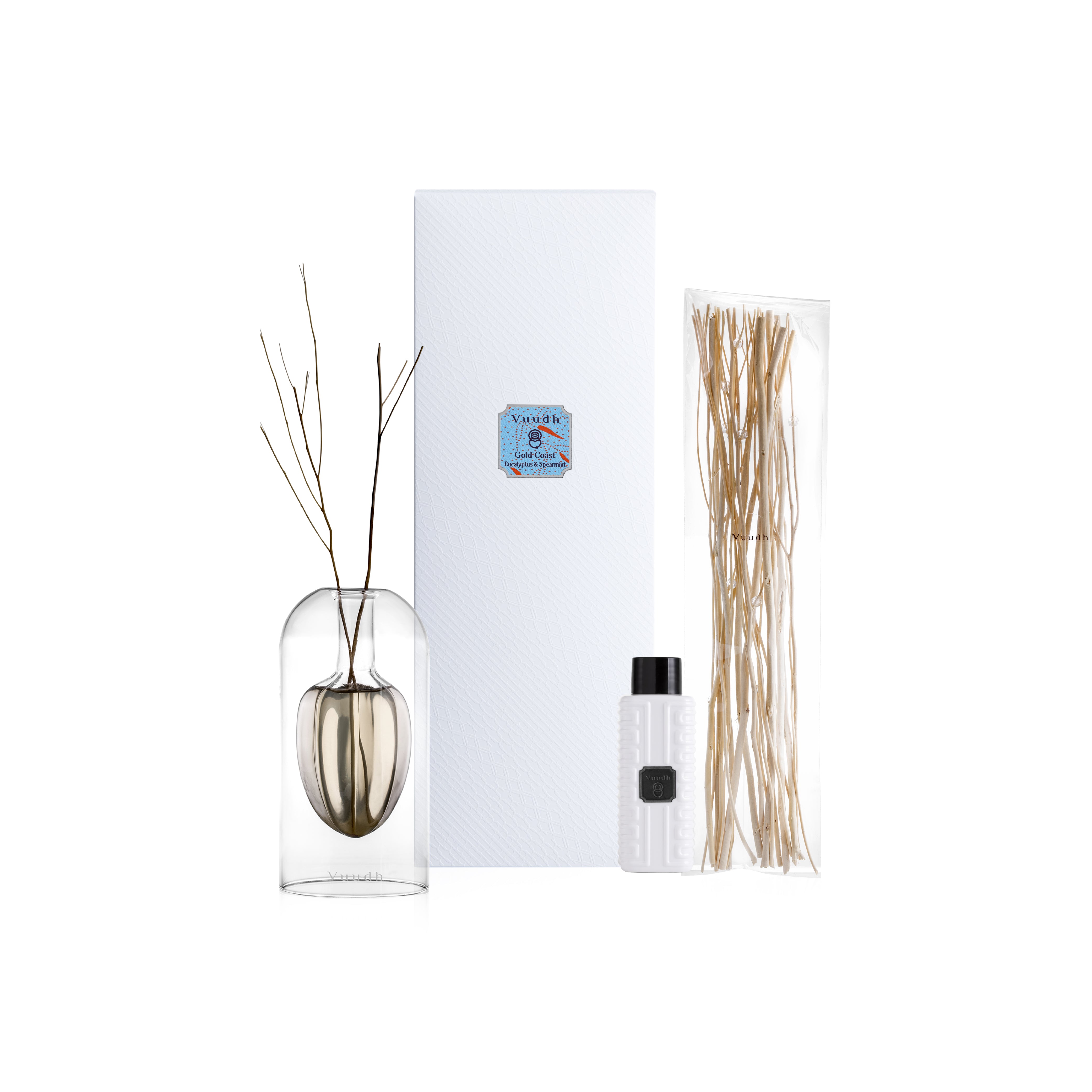 Harnn Vuudh Star Diffuser Set - Gold Coast (Eucalyptus & Spearmint) 120ml