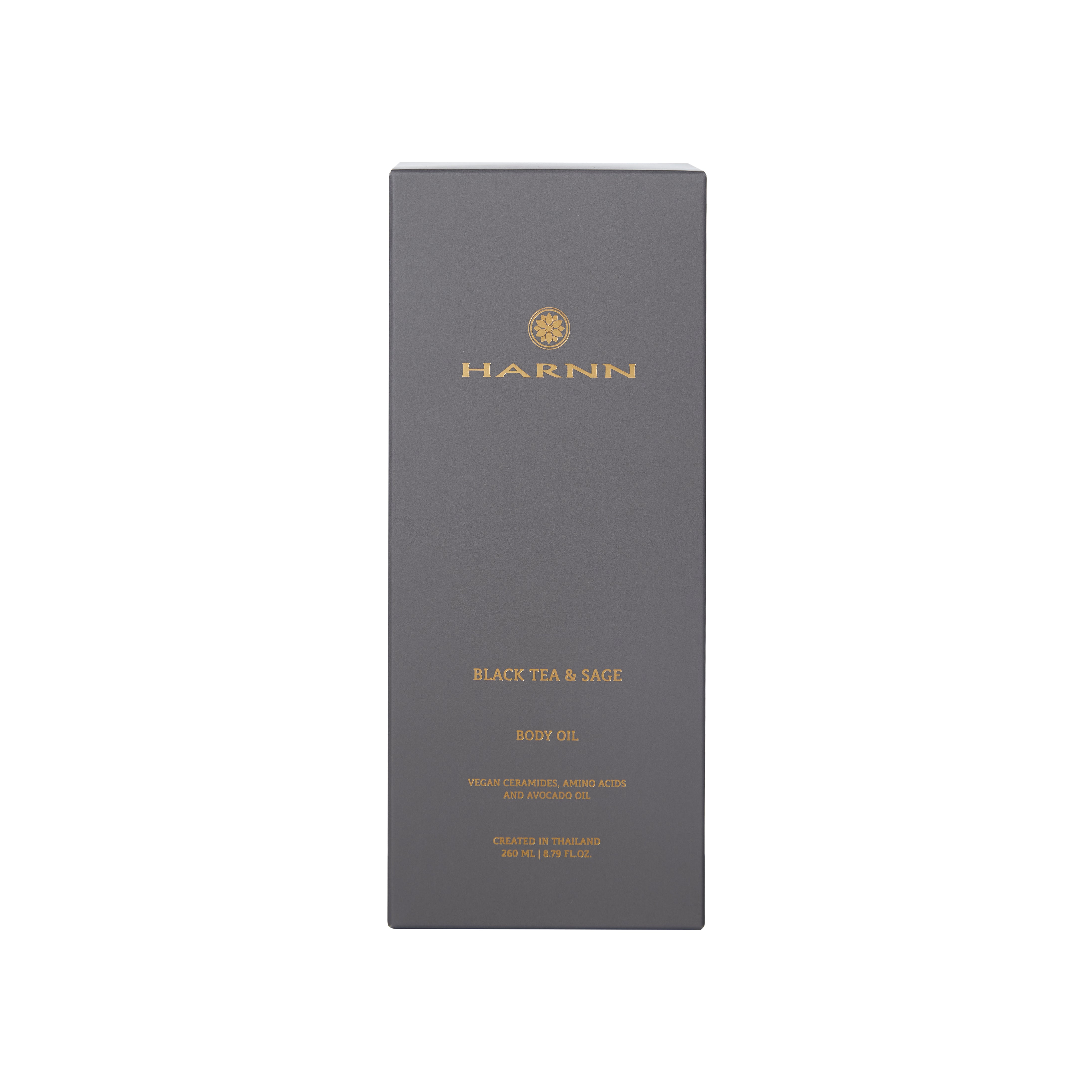 Harnn Body Oil - Black Tea & Sage 260ml