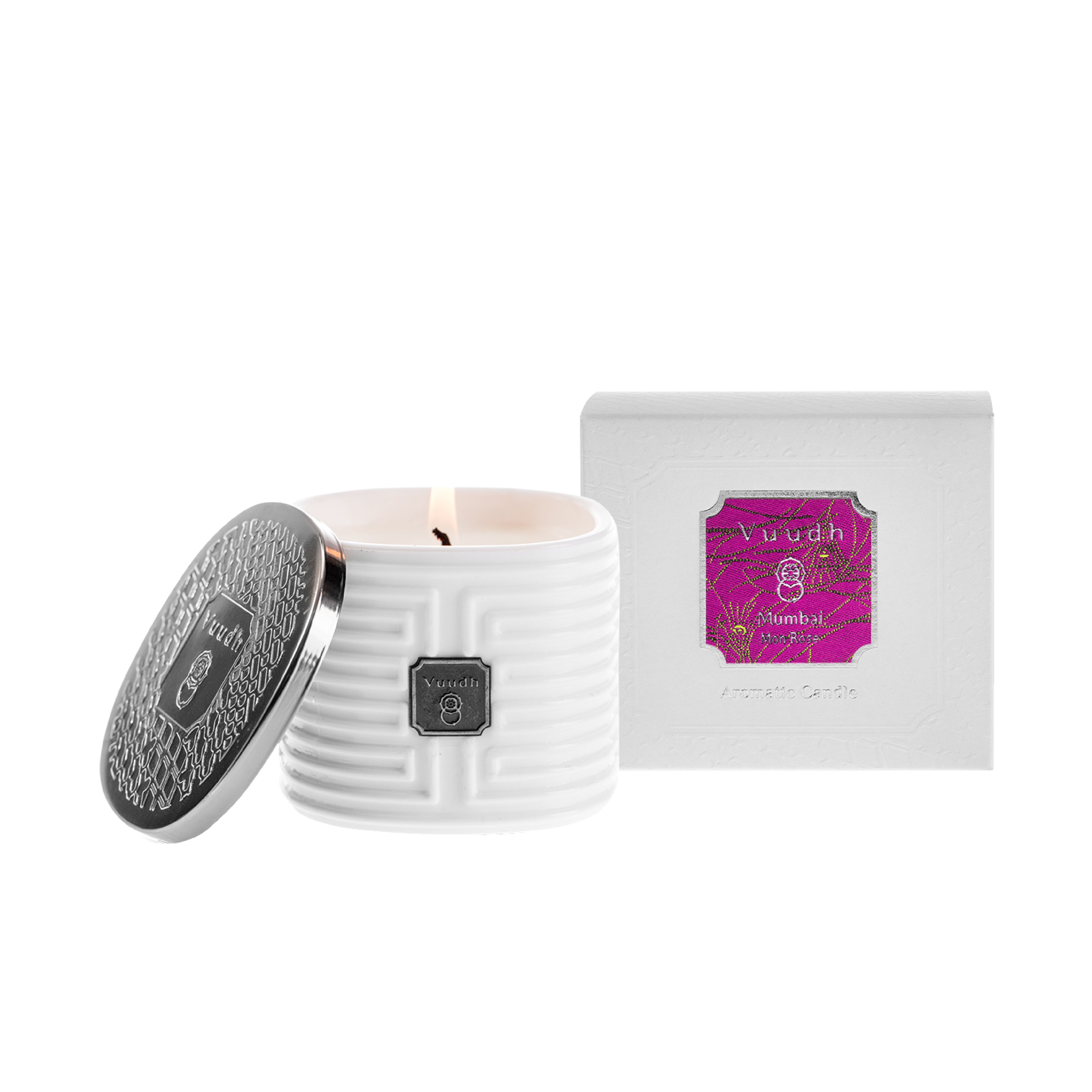 Harnn Vuudh Scented Candle - Mumbai (Mon Rose) 190g