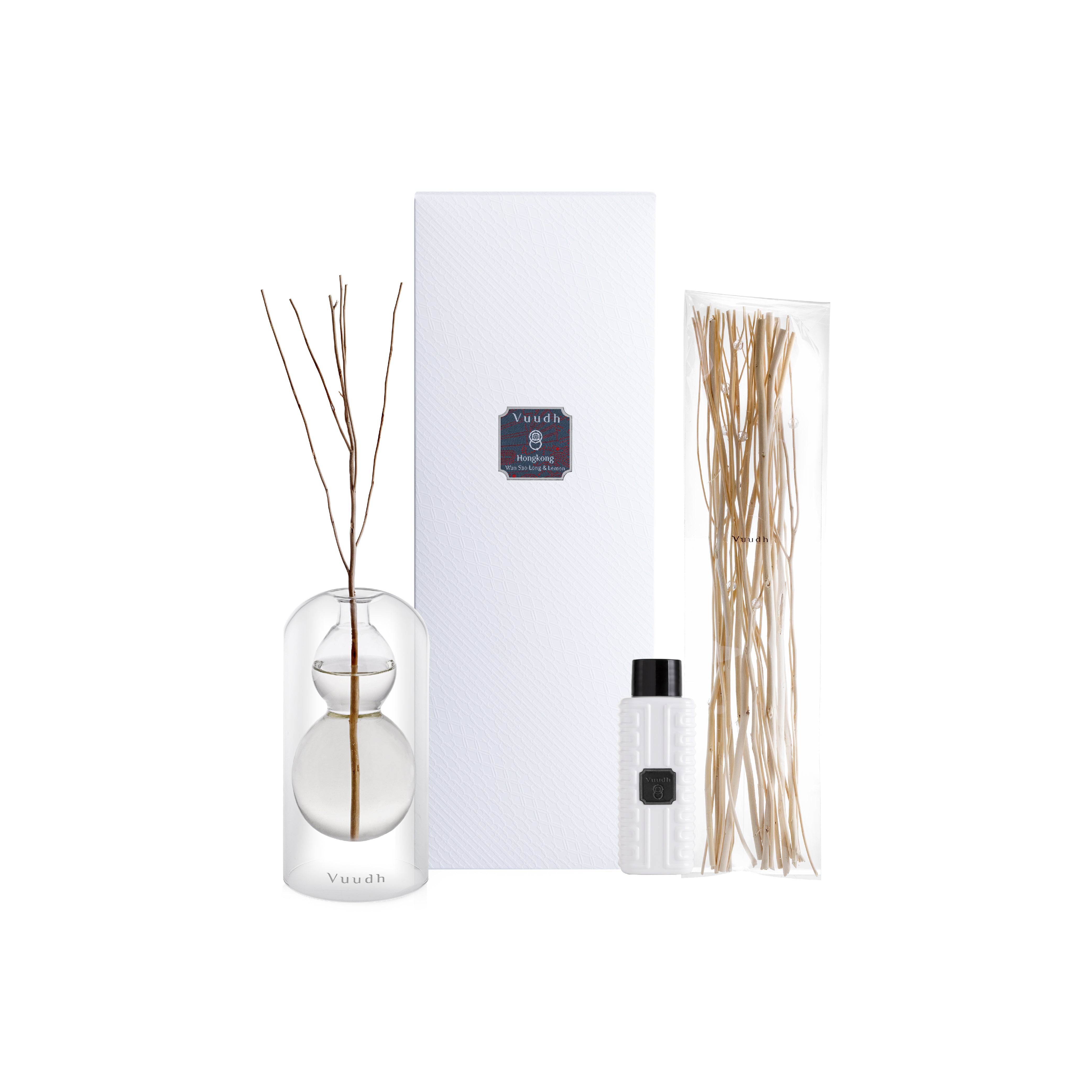 Harnn Vuudh Immortality Diffuser Set - Hong Kong (Wan Sao Long & Lemon) 120ml