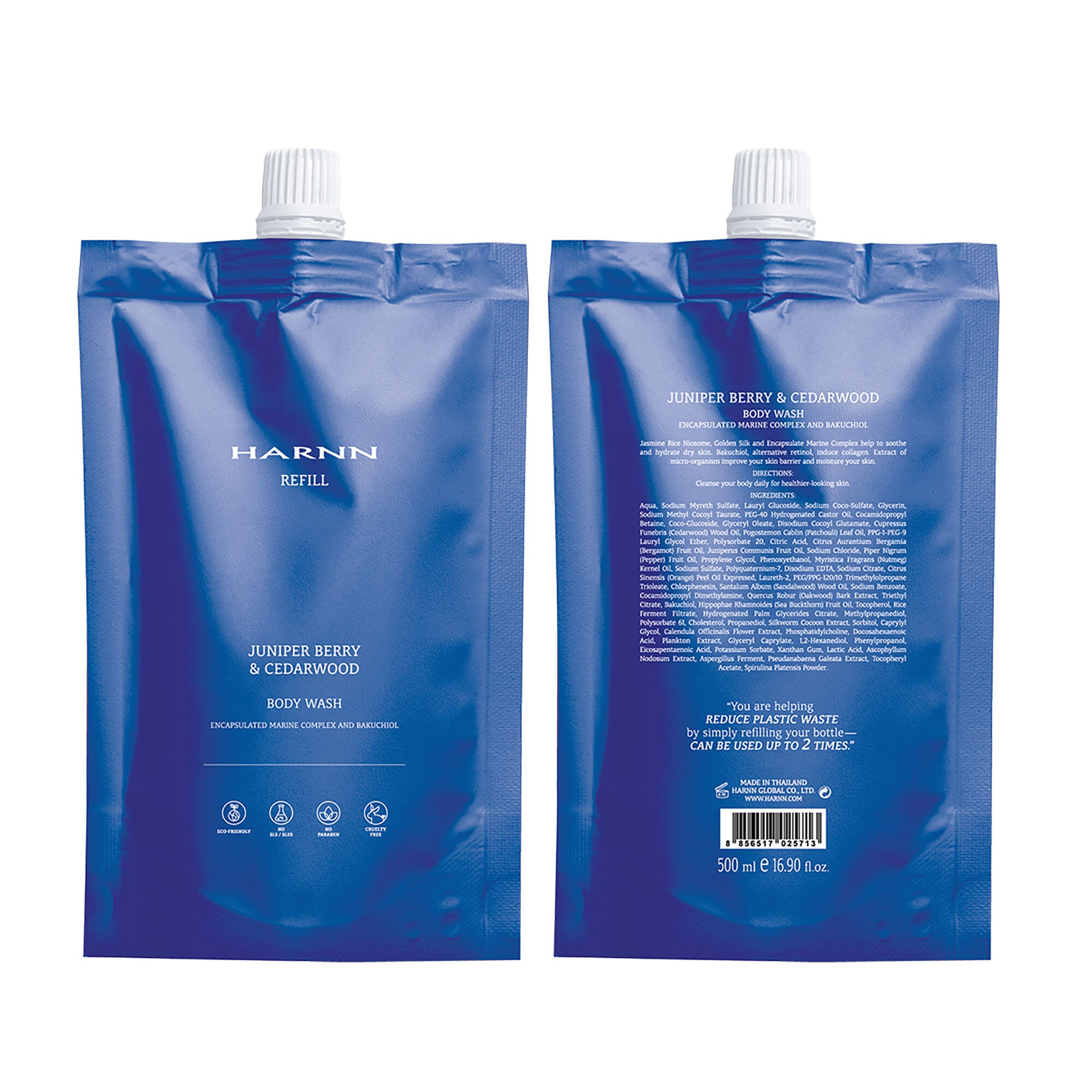 Harnn Body Wash Refill - Juniper Berry & Cedarwood 500ml