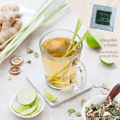 Nicha Tea Siamese Spa Lemongrass Pandan Tea 25 Sachets