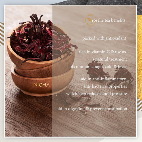 Nicha Tea Rouge Roselle Tea 25 Sachets