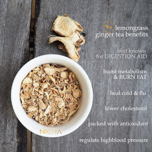 Nicha Tea Summer Lemongrass Ginger Infusion 25 Sachets