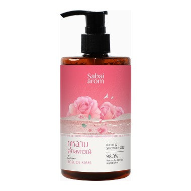 Sabai Arom Bath & Shower Gel - Lanna Rose de Siam 300ml
