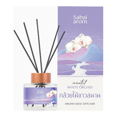 Sabai Arom Reed Diffuser - Oriental White Orchid 100ml