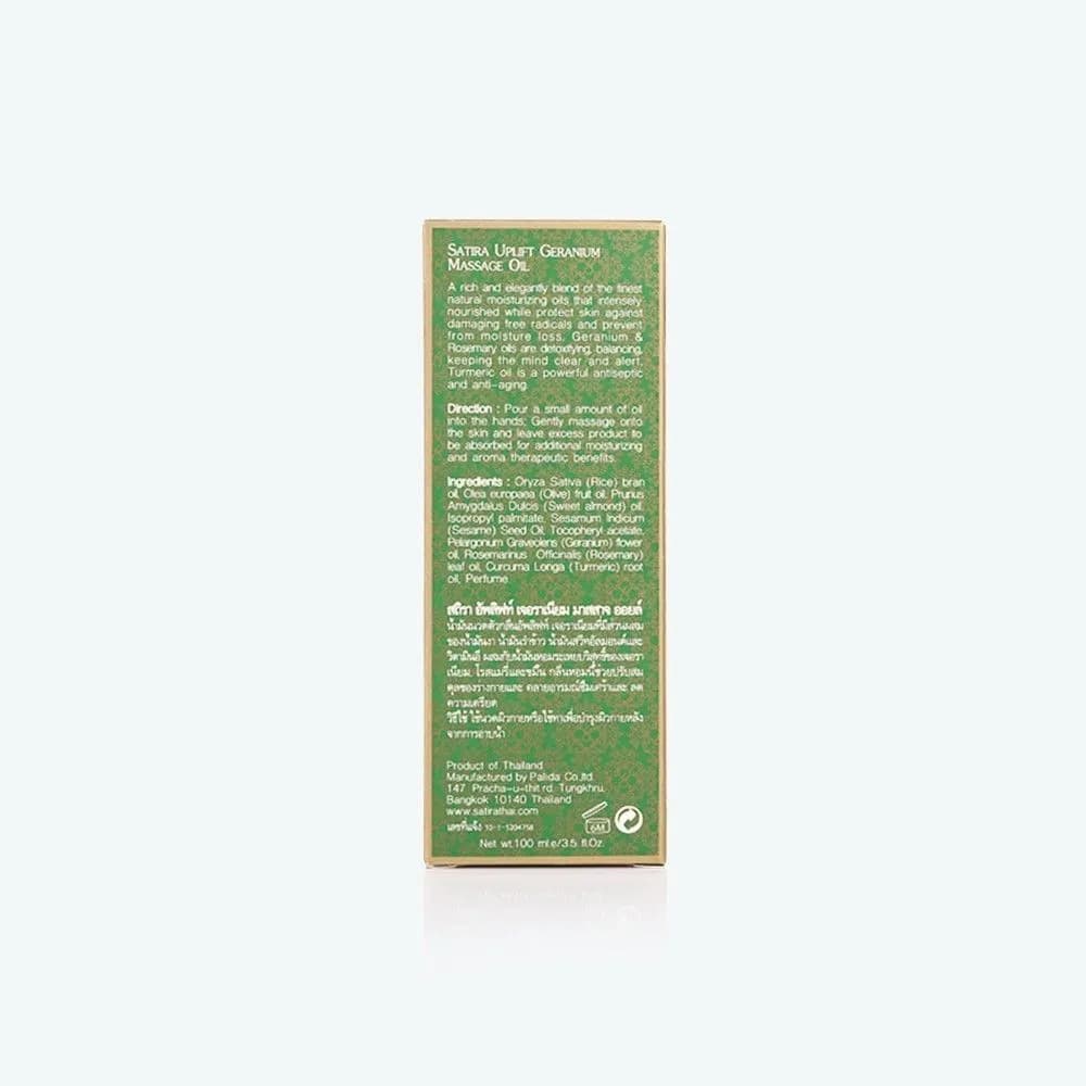 SATIRA Uplift Geranium Massage Oil 100 ml