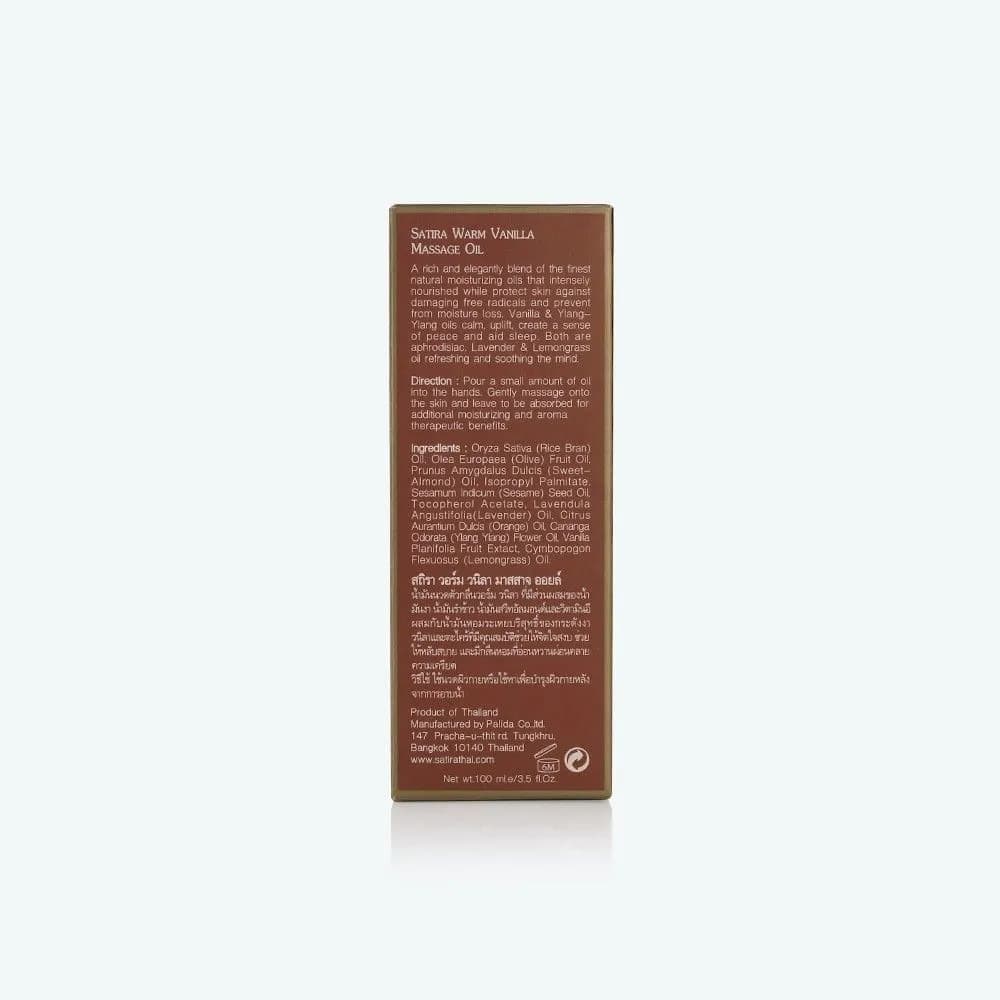 SATIRA Warm Vanilla Massage Oil 100 ml