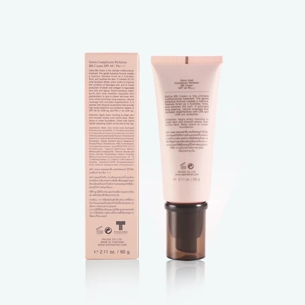 SATIRA Snail Complexion Perfector BB Cream SPF 60/PA+++ | Light 60g